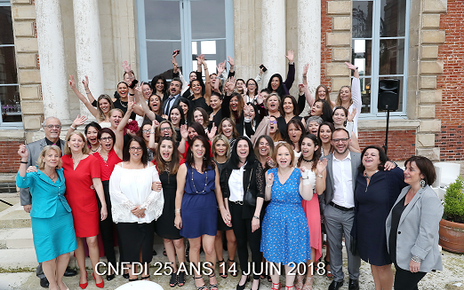 L'équipe du CNFDI qui fête les 25 ans de l'école