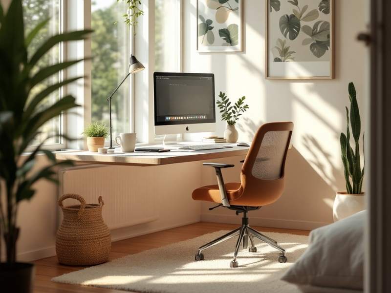 Bureau en télétravail